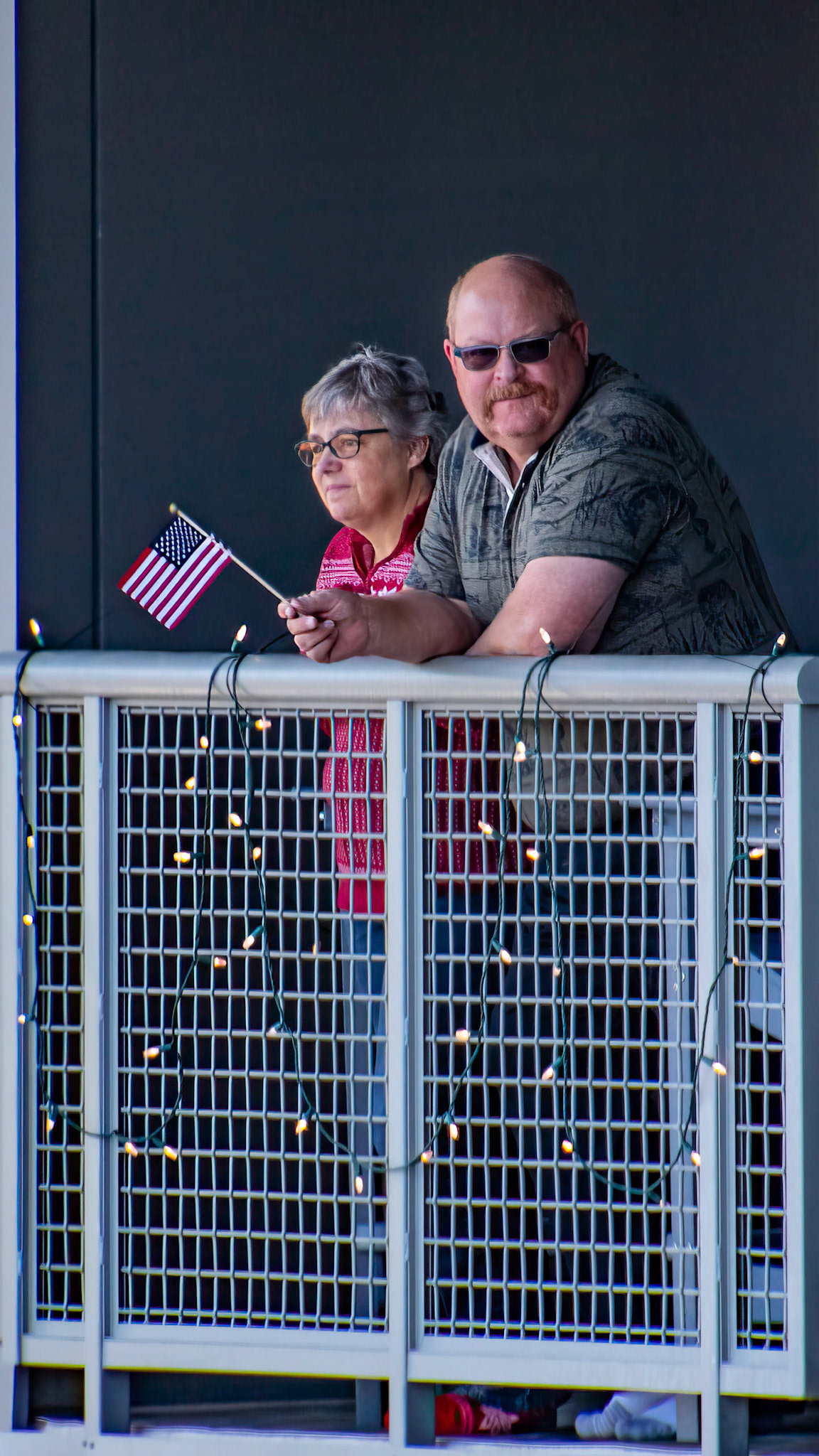 Midtown Crossing residents showing unity on a Sunday, April 19, 2020. This was the second of what became a weekly event to demonstrate unity during the COVID 19 pandemic.