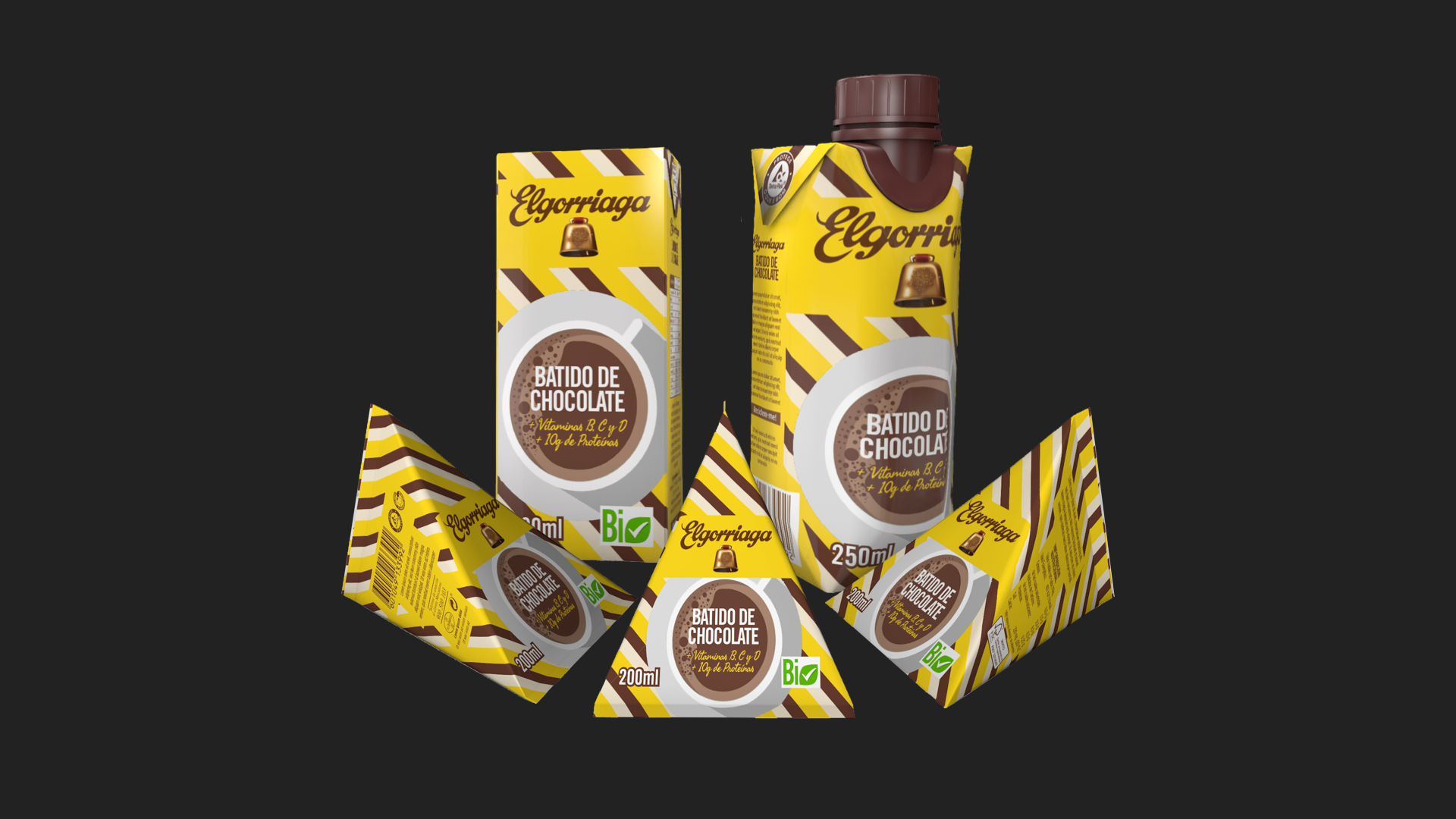 Elgorriaga Chocolate shakes range design