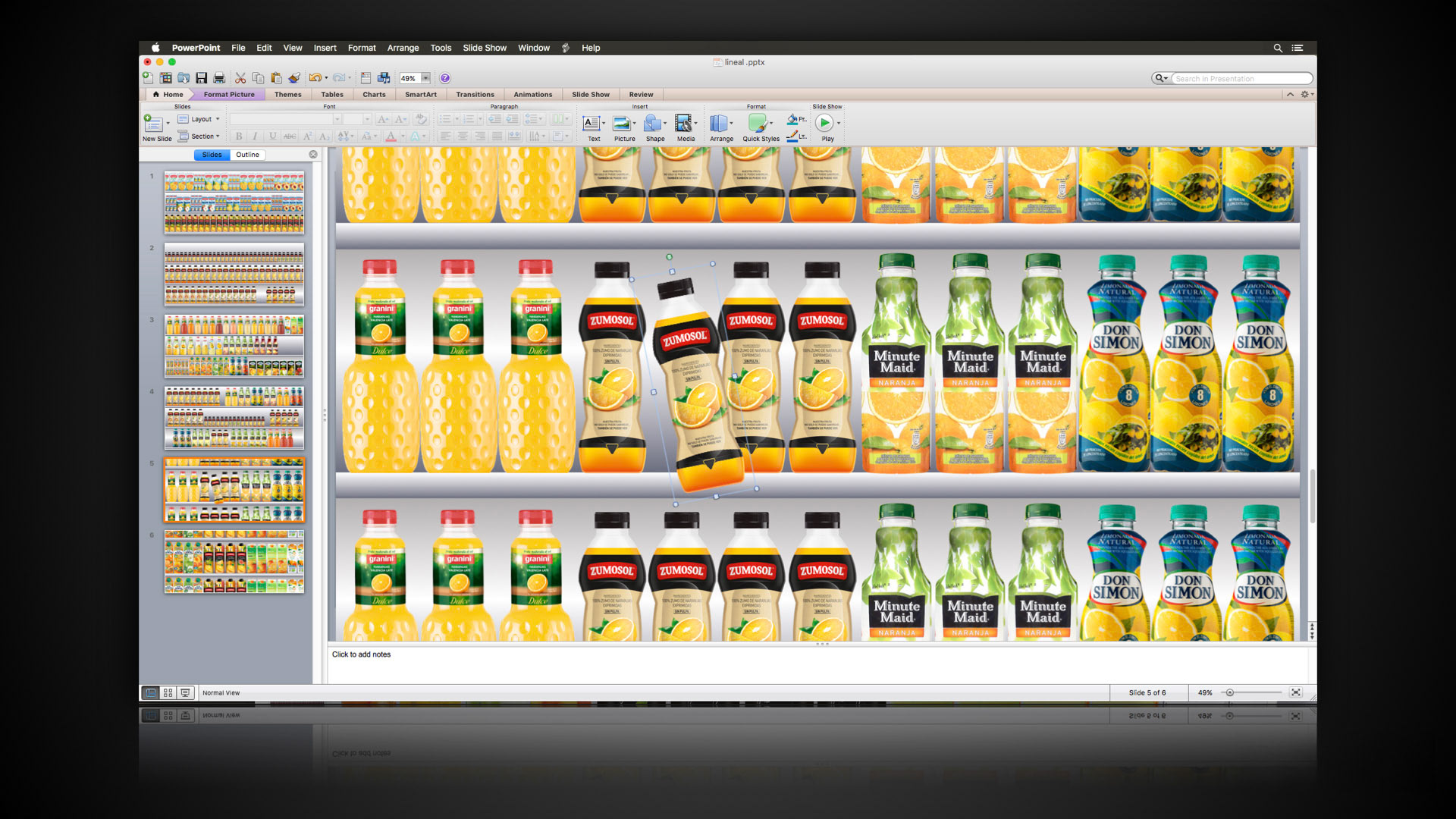Zumosol powerpoint lineal