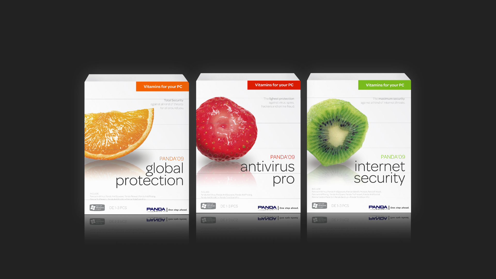 Panda Software Vitamins for your pc concept design