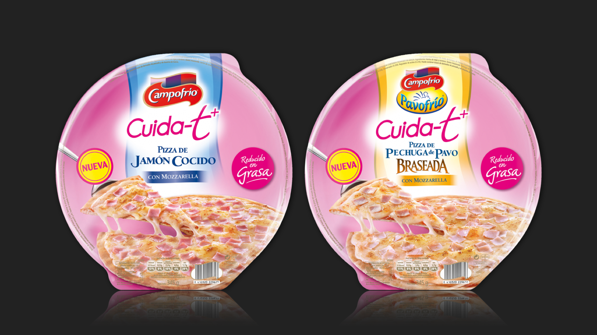 Campofrio “CuidaT” pizzas design