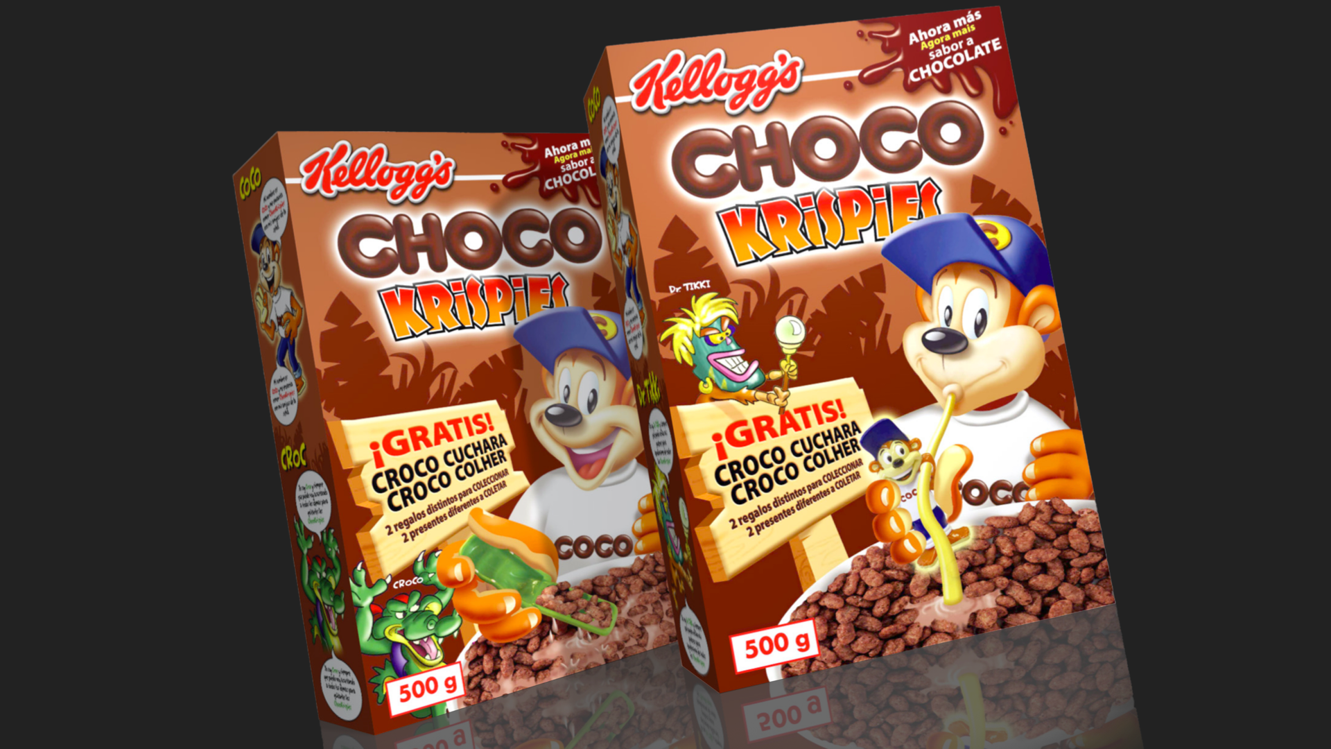 Kelloggs Chocos Krispies design promo packs