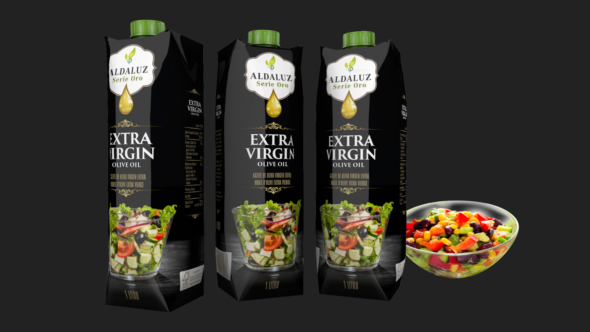 Aldaluz Extra virgin olive oil design