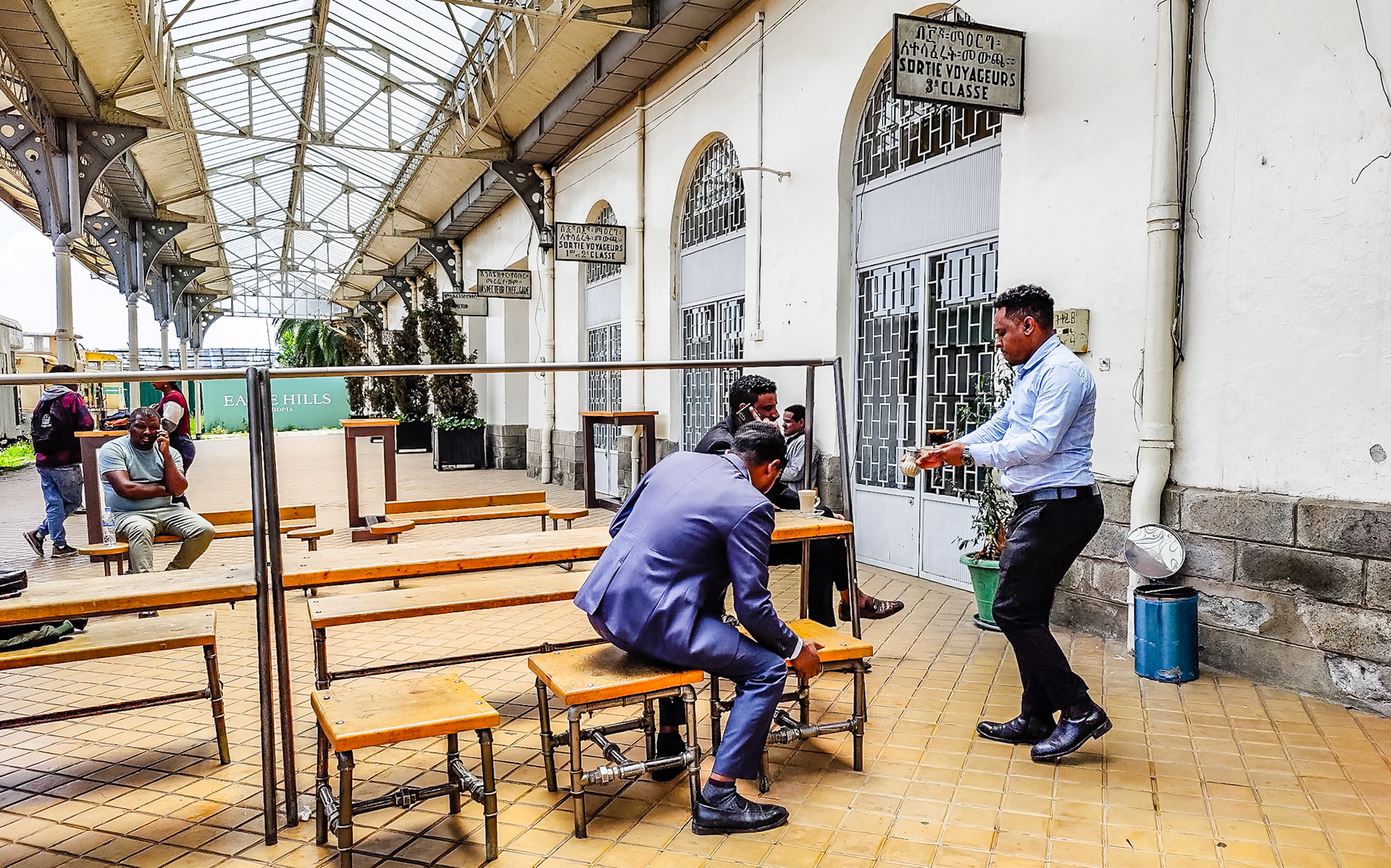 Newly opened café Legahar, Addis Ababa