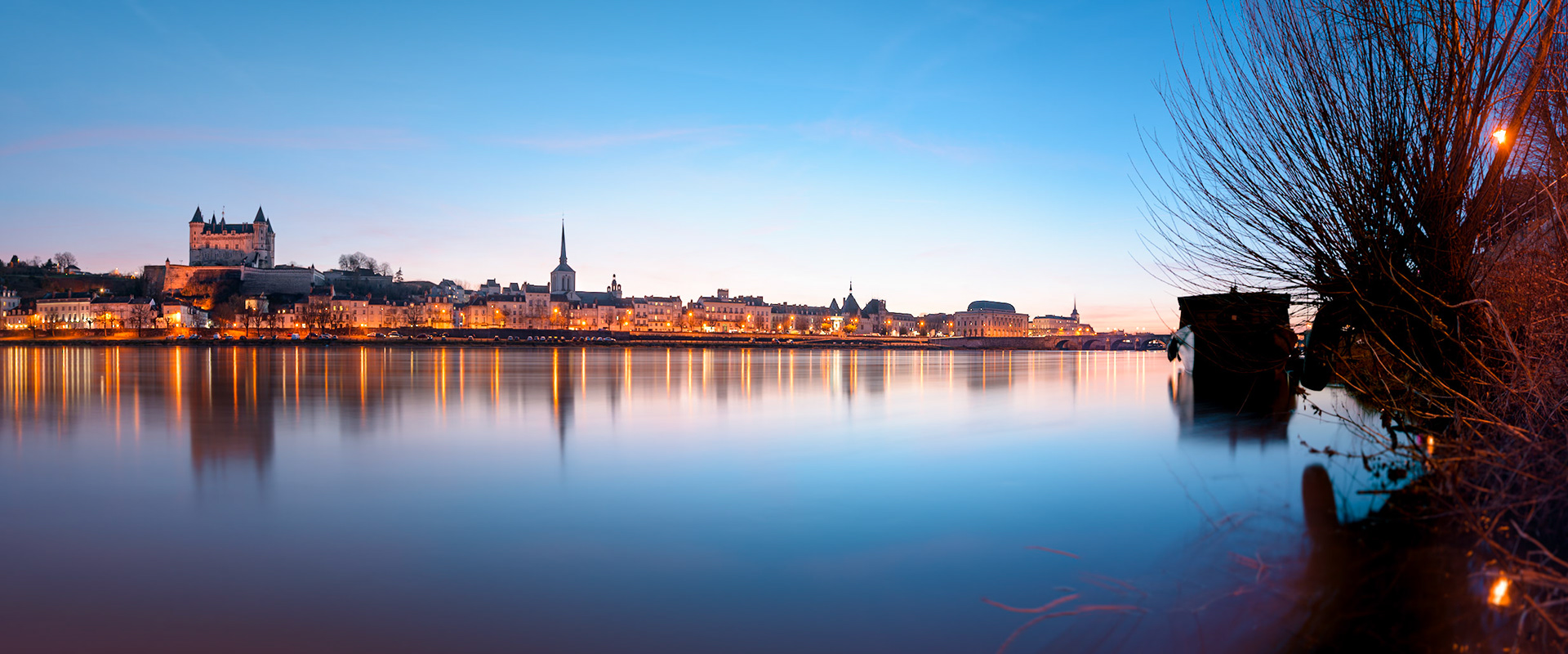 Saumur riverside, France