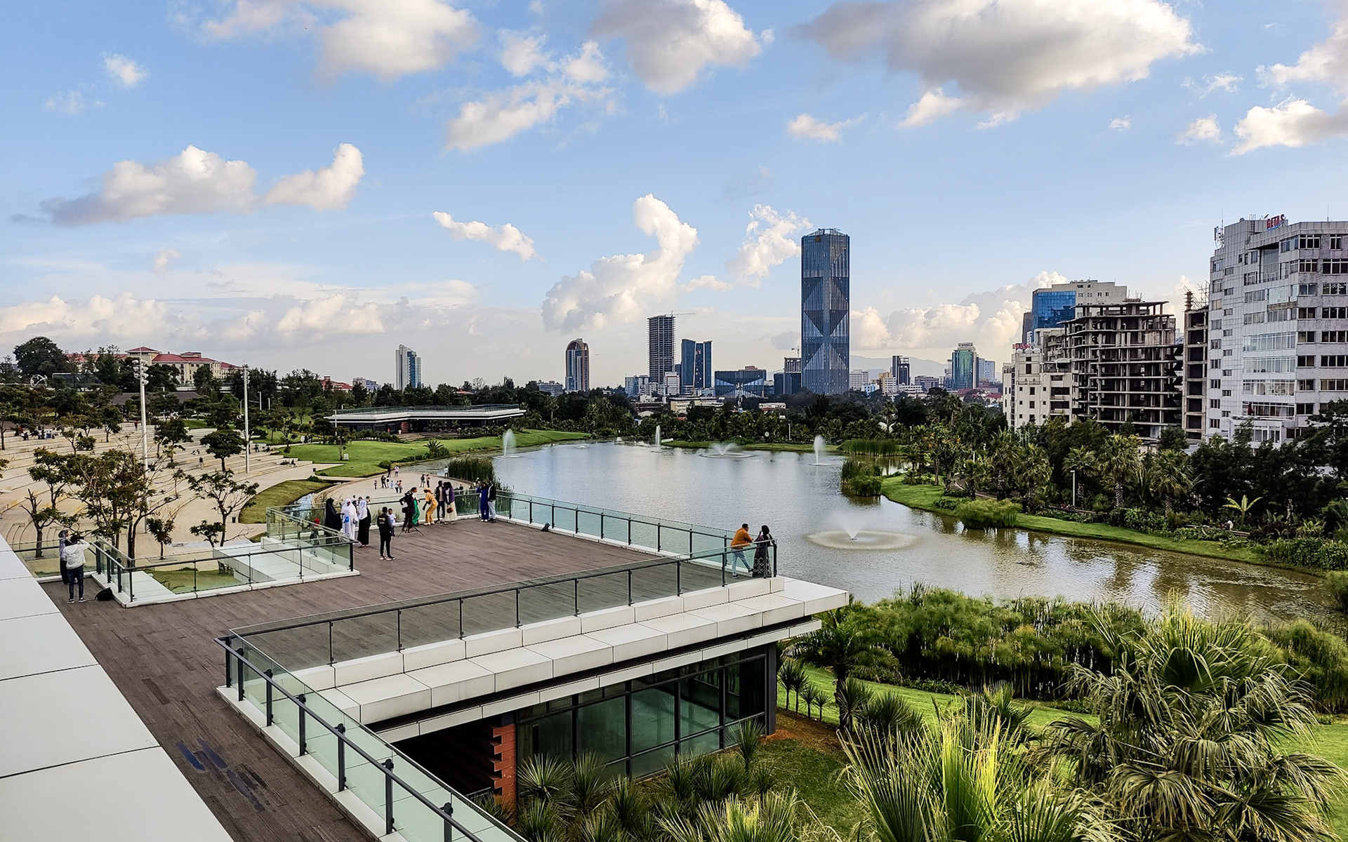 Chilling in Friendship Park, Addis Ababa