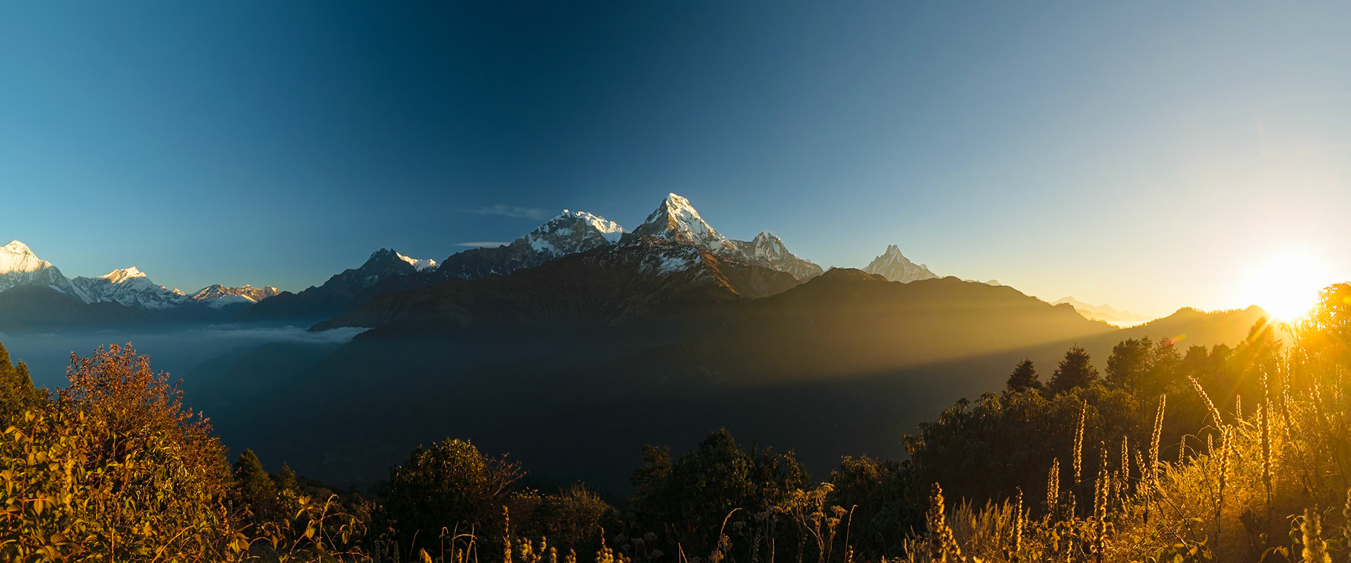 Machapuchare at dawn, Pokhara