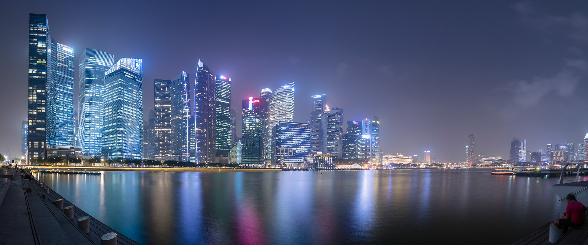 Singapore's Central Business District, seen from across Marina Bay