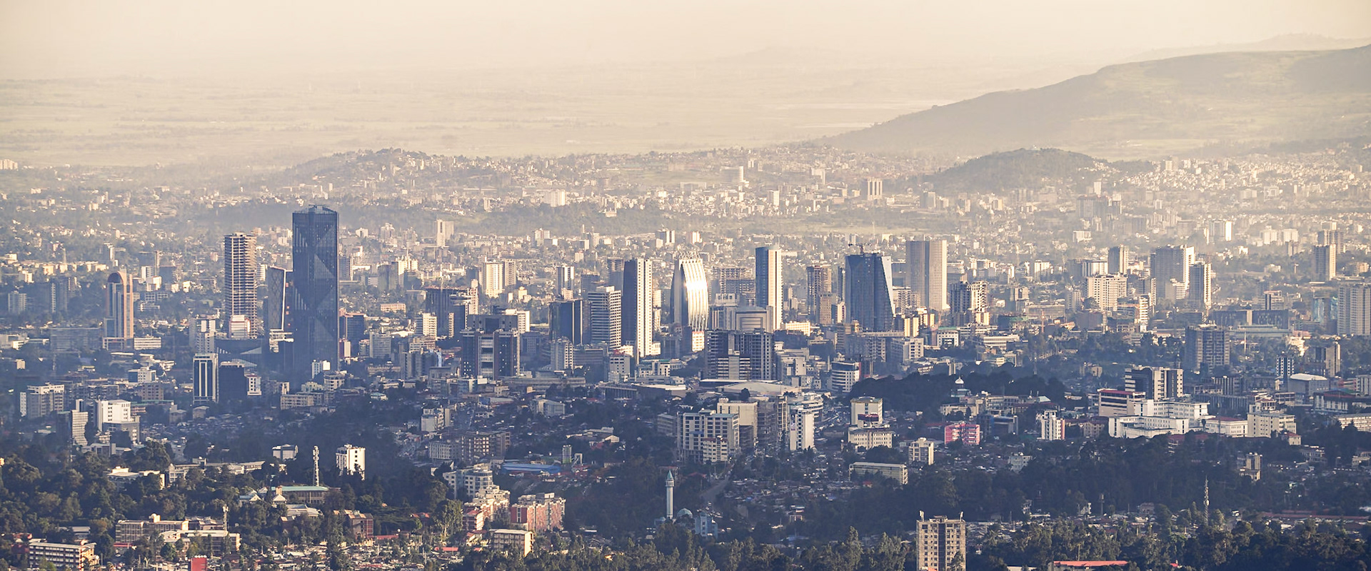 Dusk and dust, Addis Ababa
