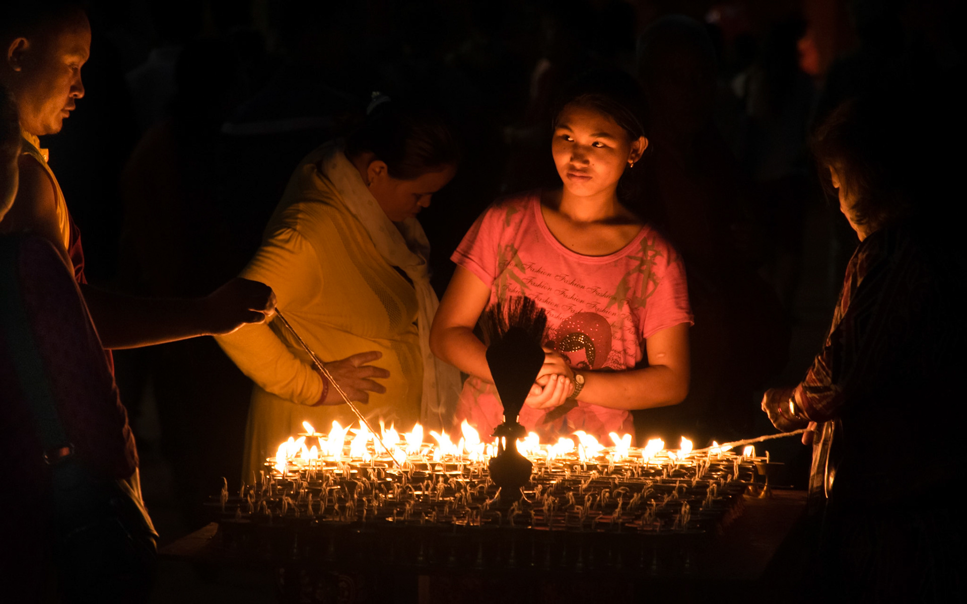 The candle seller, Kathmandu