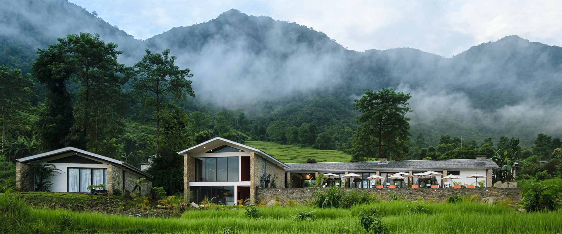 House in the haze, Pokhara
