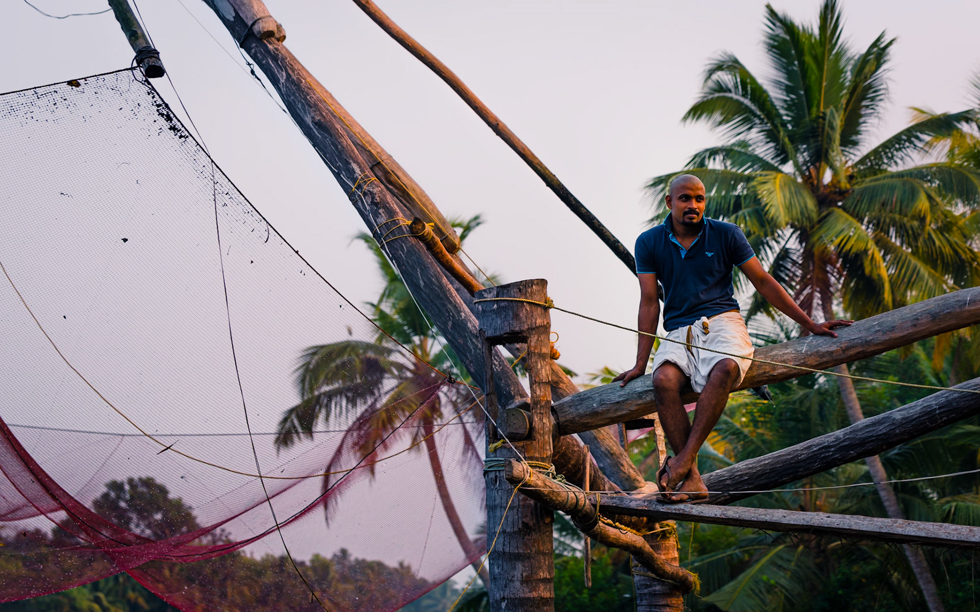 Rest at sunset, Kerala