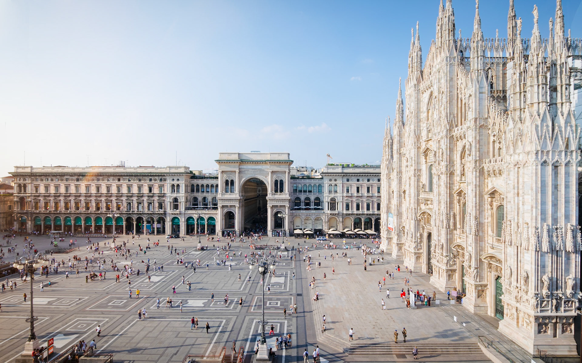 Duomo square, Milan, Italy