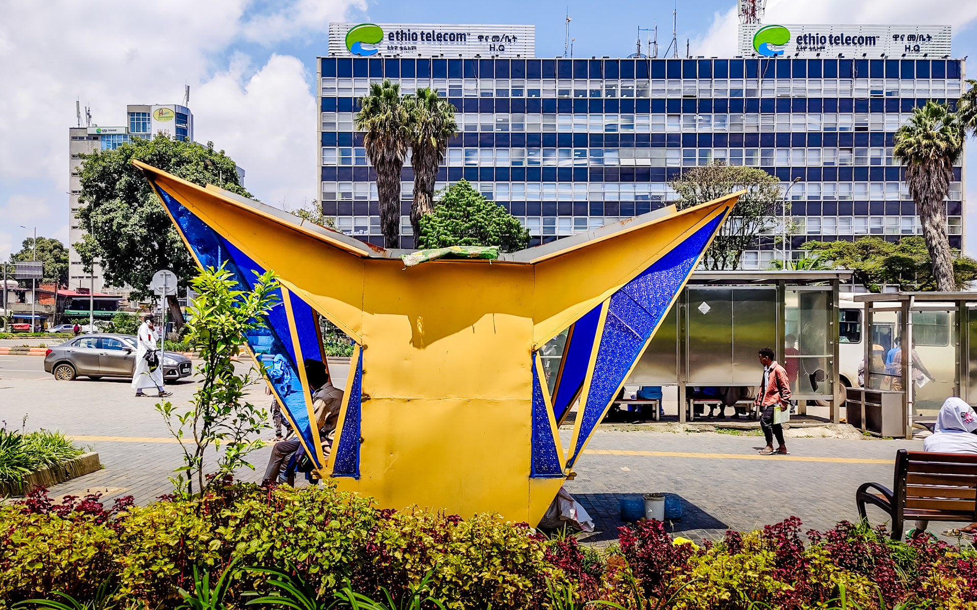 Kiosk in Churchill Avenue, Addis Ababa
