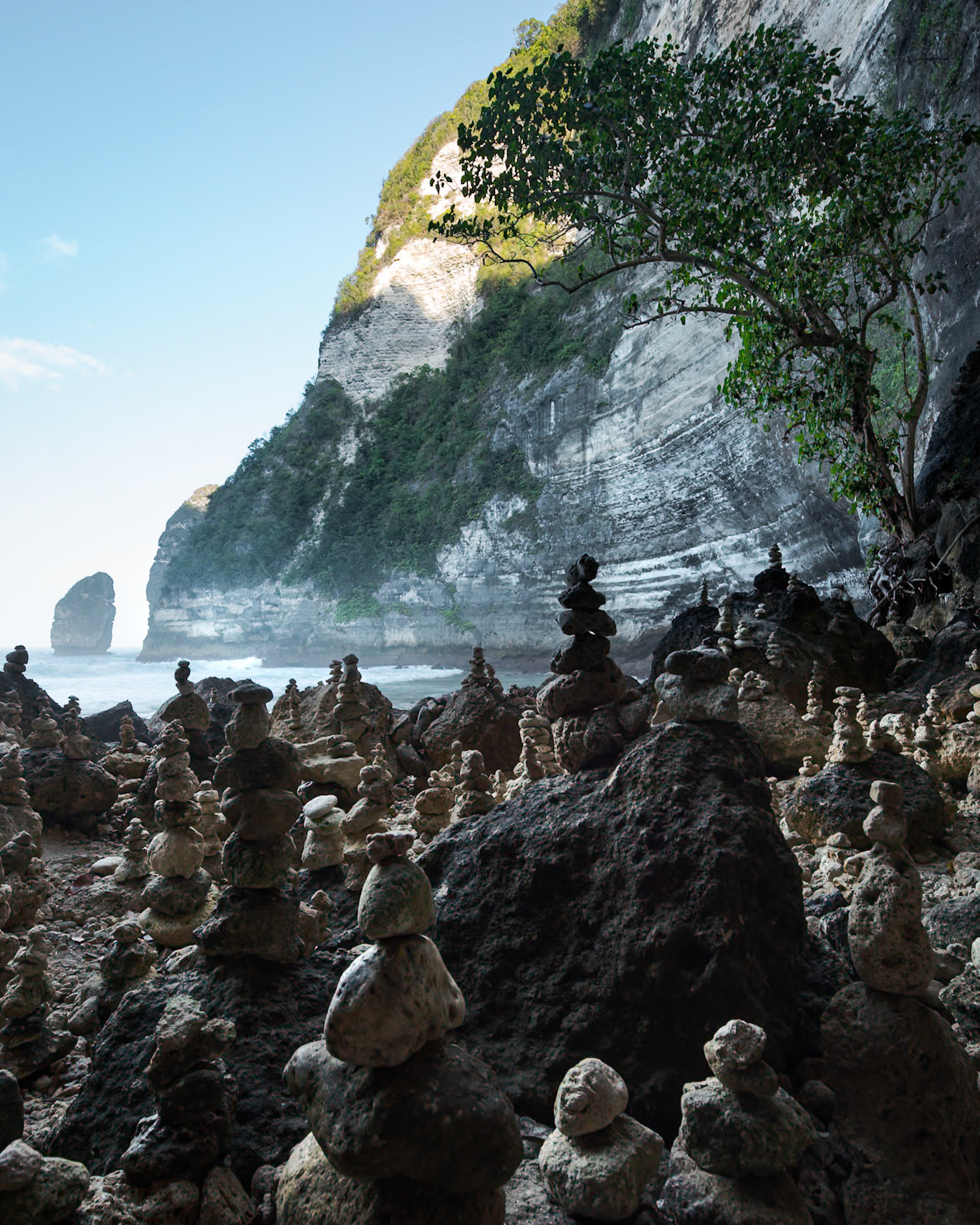 Secret beach pyramids, Nusa Penida