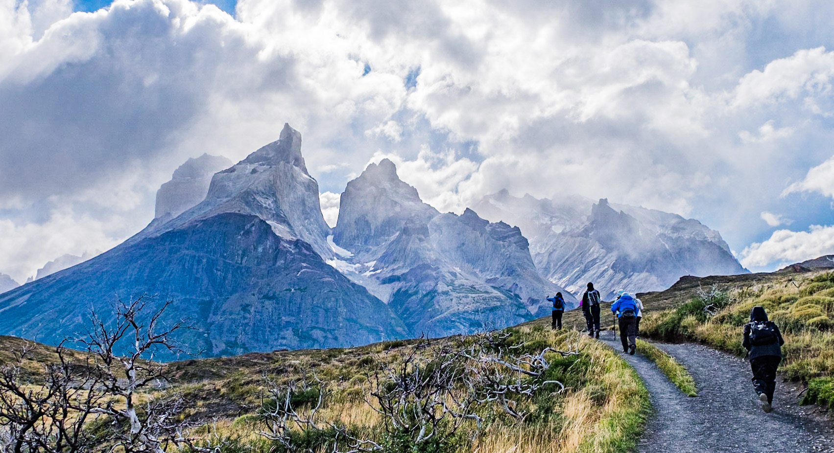 hiking in Torres del Paine National Park, Chile - Mar 2016