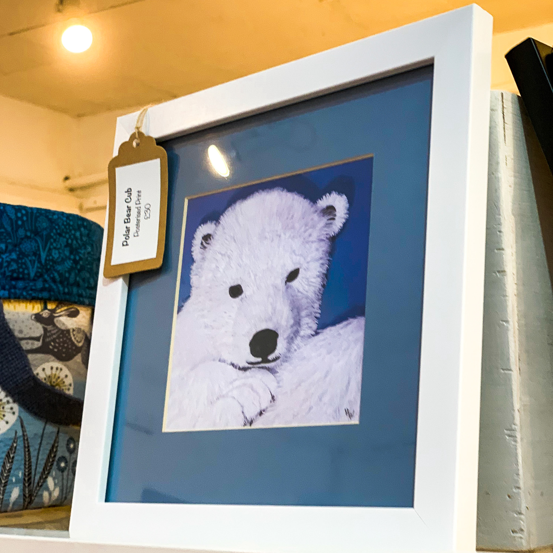 Framed Print, Polar Bear Cub