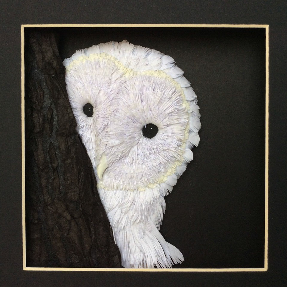 Paper Sculpture, Barn Owl