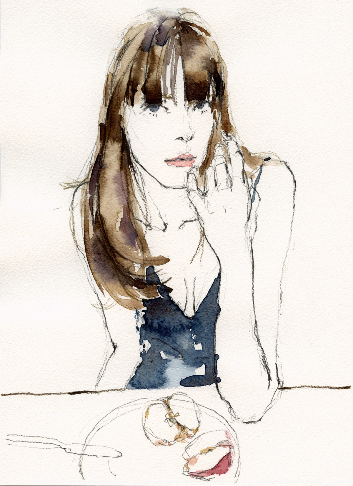 ステイシー・マーティンの似顔絵