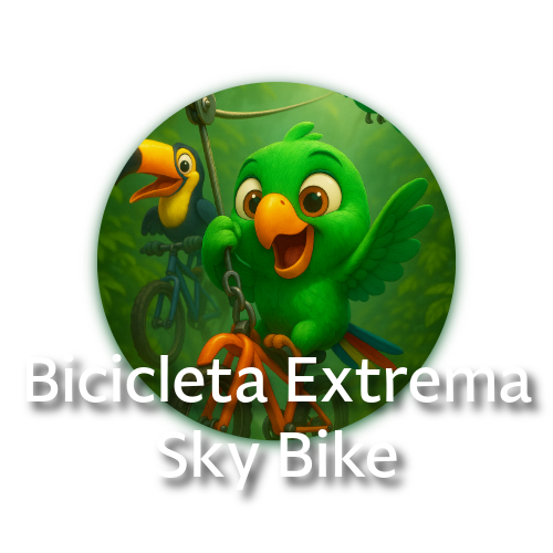 ¡Surca el bosque en el Sky Ride de Mindo! Pedalea una bicicleta suspendida en un cable de 400 metros para vivir la mezcla perfecta de aventura y paisajes espectaculares.