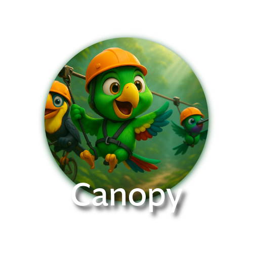 ¡Vuela sobre el bosque nublado de Mindo en 10 emocionantes cables de 3,500 metros!  Seguro, certificado y guiado por expertos — la aventura definitiva entre las copas de los árboles.