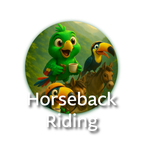 Explore Mindo’s cloud forest the classic way—on horseback! Ride along ecological trails, rivers, and waterfalls, with tours lasting from one hour to a full day. A perfect mix of nature, adventure, and relaxation.