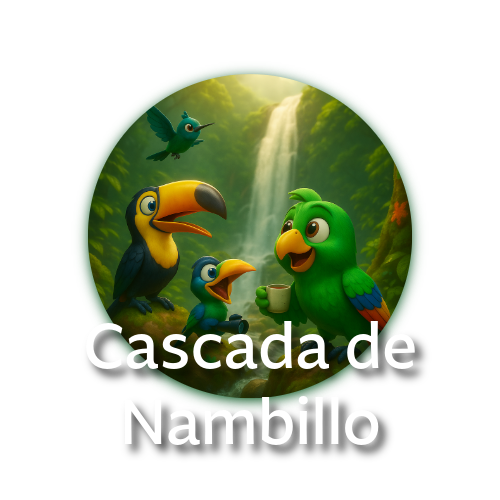 ¡Sumérgete en las aguas cristalinas del Río Nambillo! Nada, deslízate por su tobogán natural de 15 metros o atrévete con los saltos de 4 y 12 metros. ¡Una aventura refrescante en el bosque nublado, a pocos minutos de Mindo!  Duración Aproximada: 3 a 4 horas