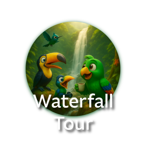 Discover the magic of the Chocó Andino Reserve — a lush cloud forest with hidden waterfalls and the famous Nambillo fall.  Glide across the canopy on a hummingbird-shaped cable car and feel the thrill of adventure in the heart of nature!