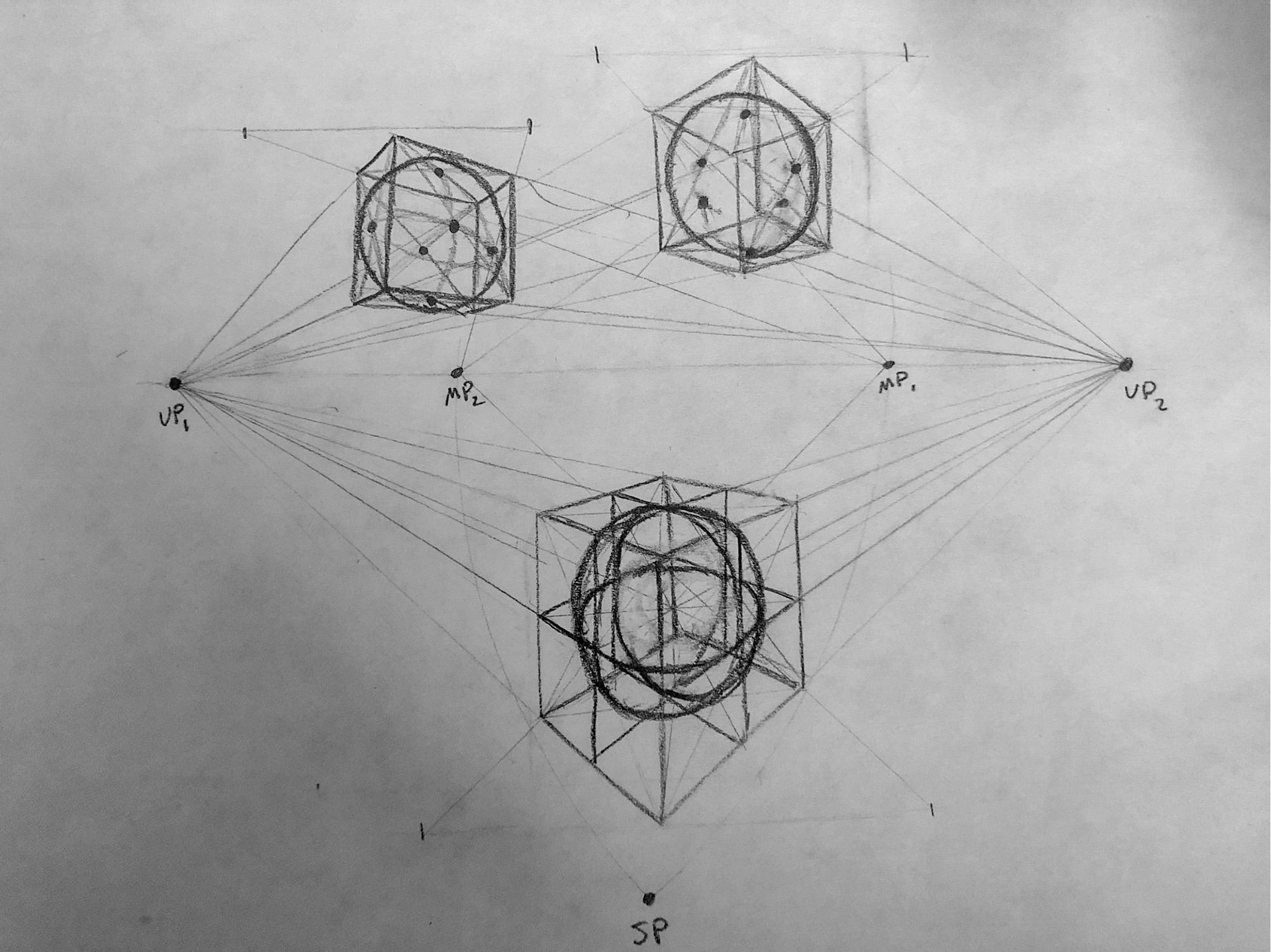 Two-Point Perspective: Spheres