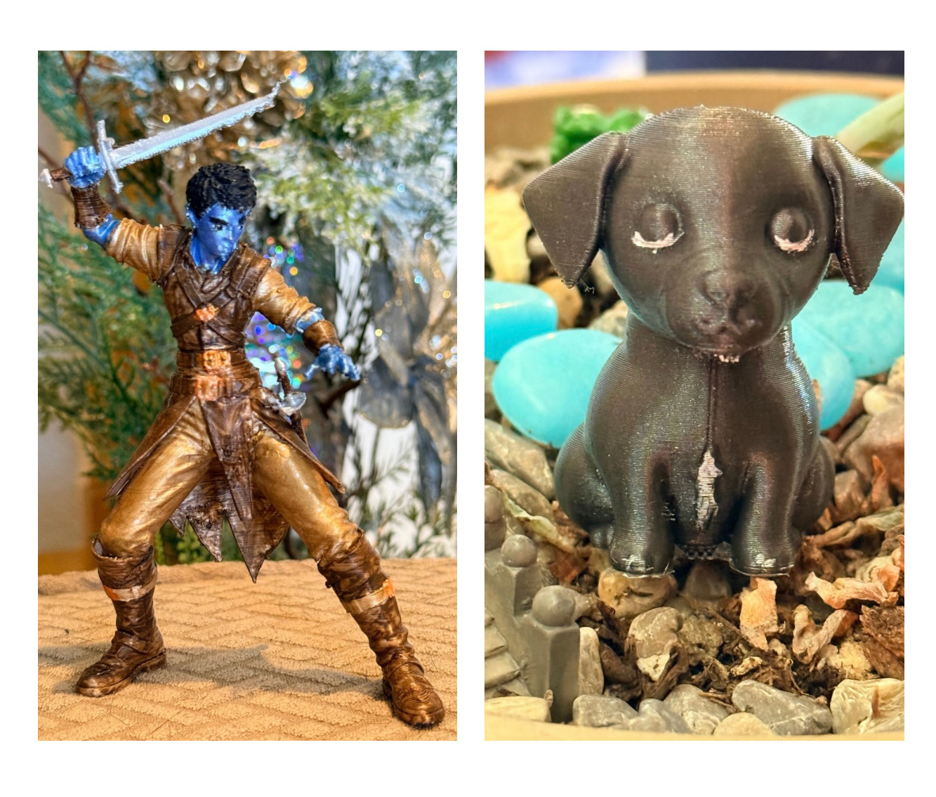 Final role play character painted and my dog