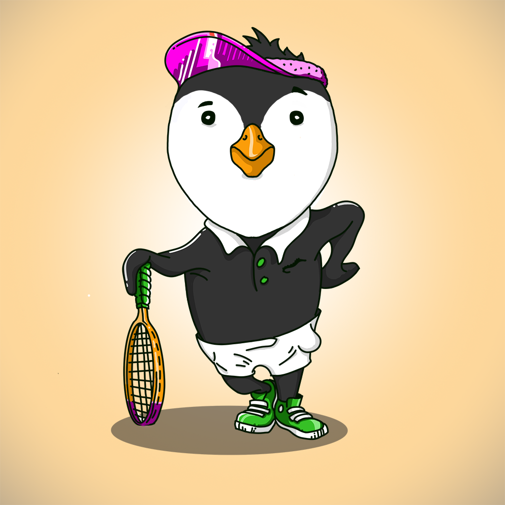 Tennis penguin - High resolution