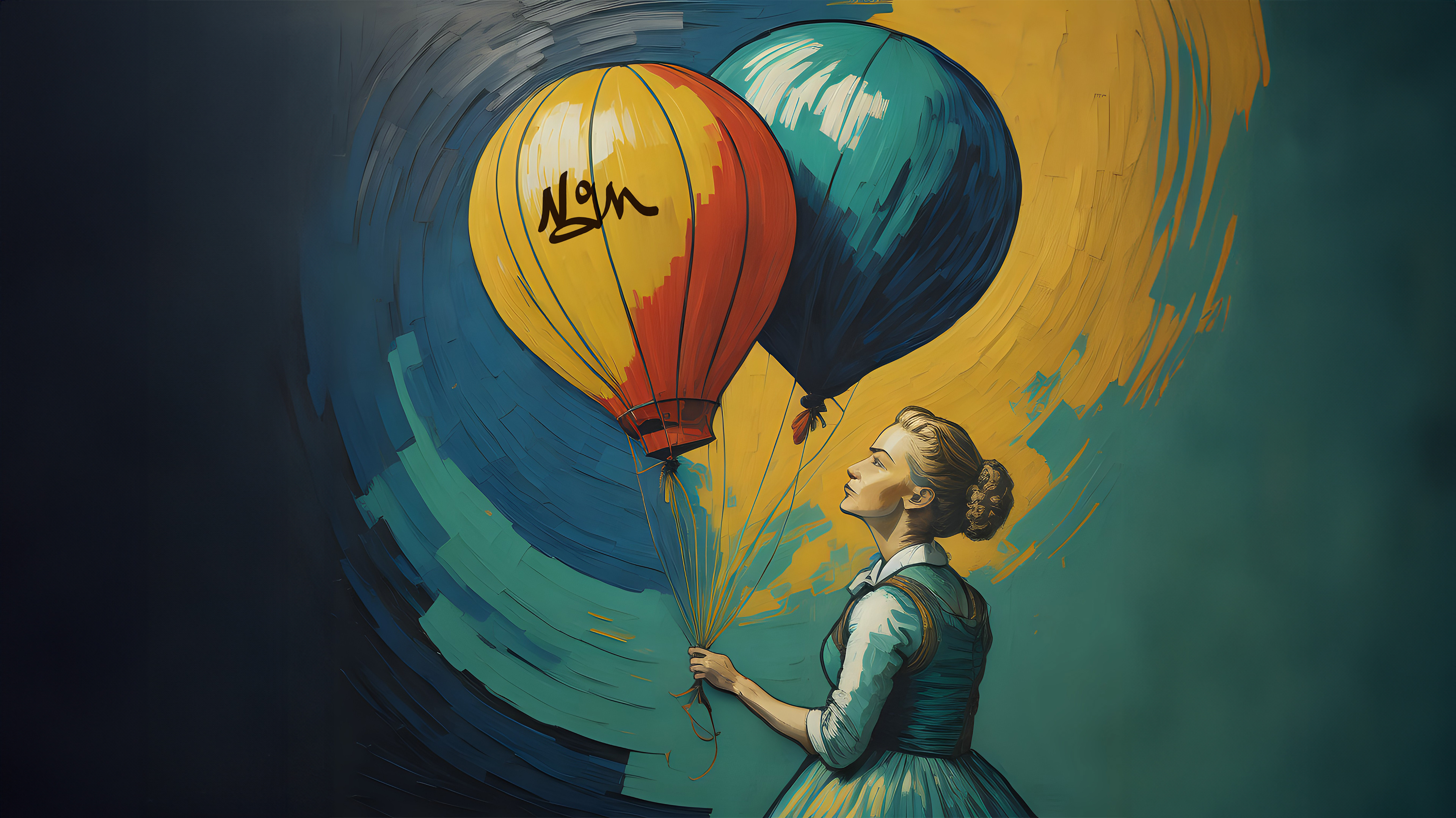 Girl with ballons_B