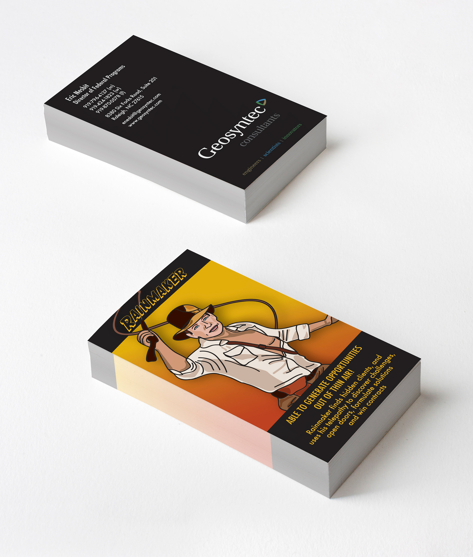 Business card illustration and design (Adobe Illustrator)