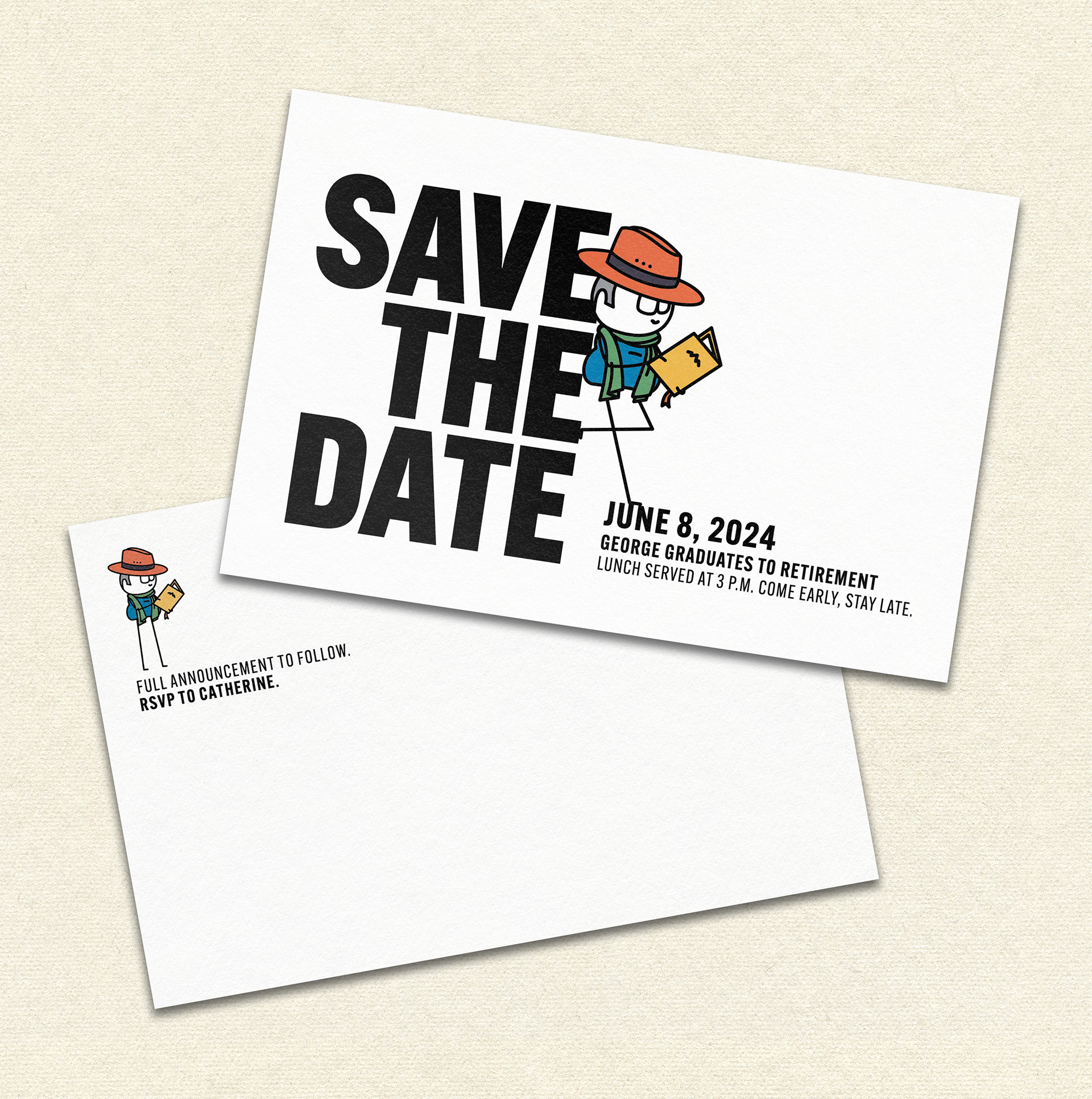 Save the Date postcard (Adobe Illustrator)