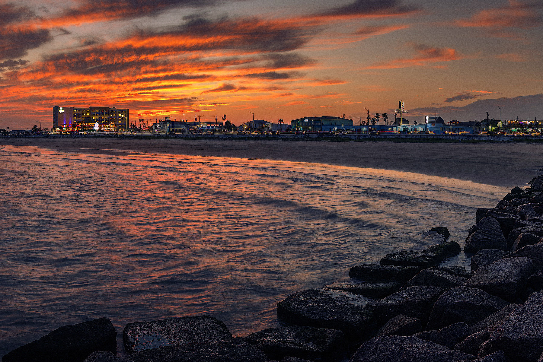 Seawall in Galveston