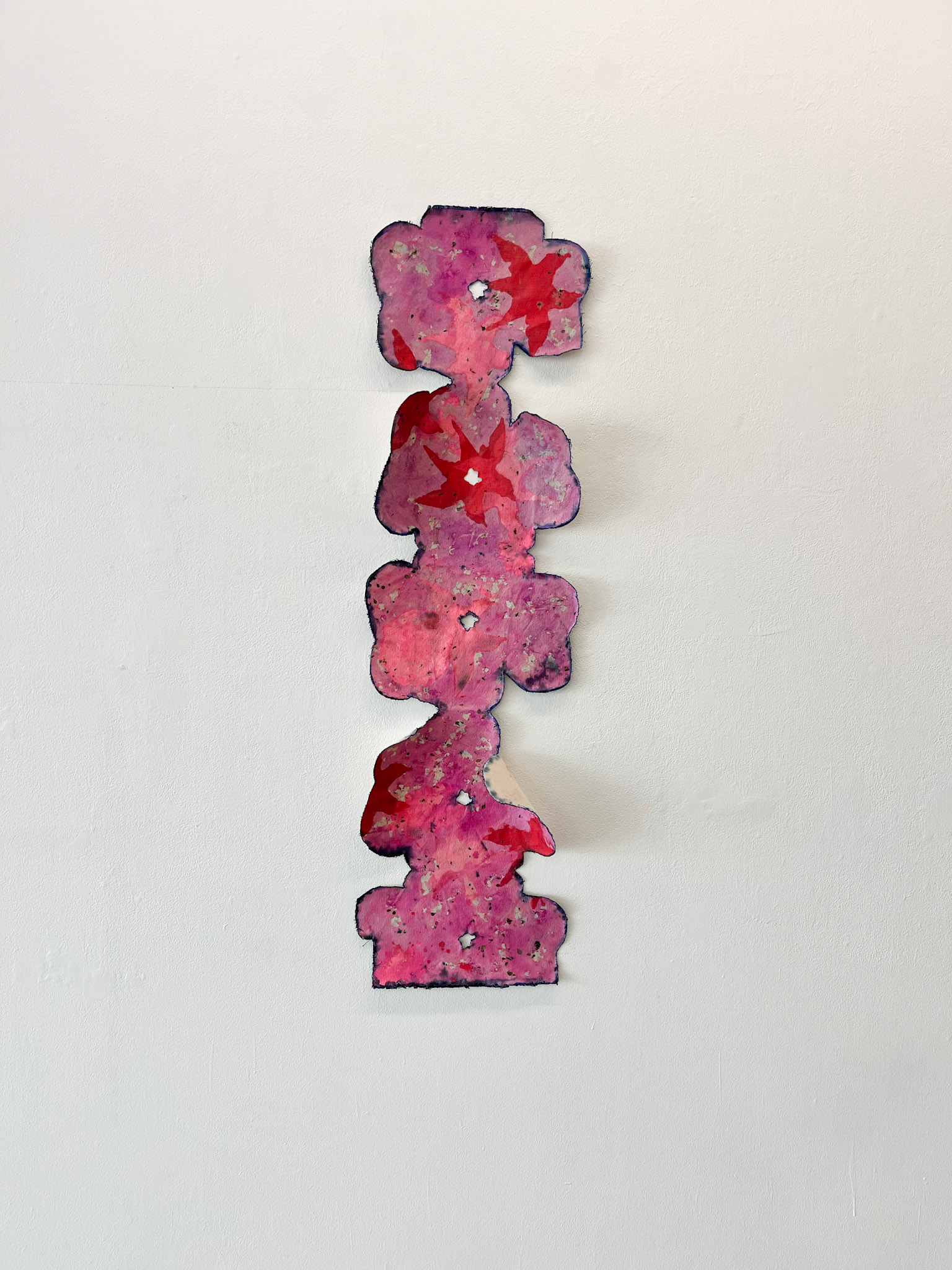 Eight Heads Tall, Acrylic and Cyanotype on Canvas, 2025