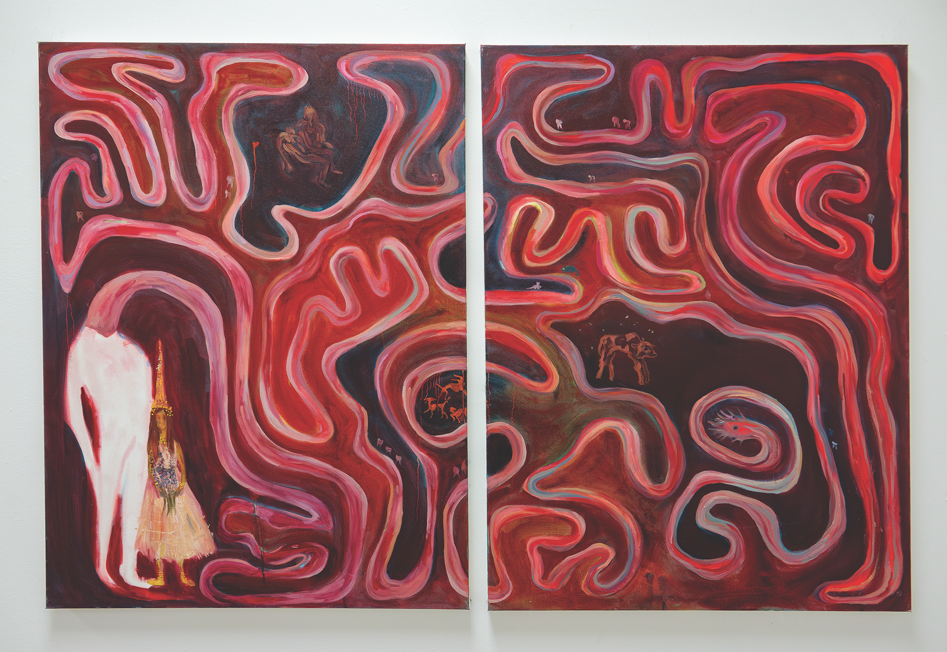 Mr and Mrs Rikkab, Oil on Canvas, 40 x 60 in, 2025