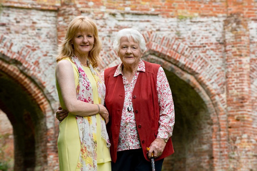 Mother and adult daughter