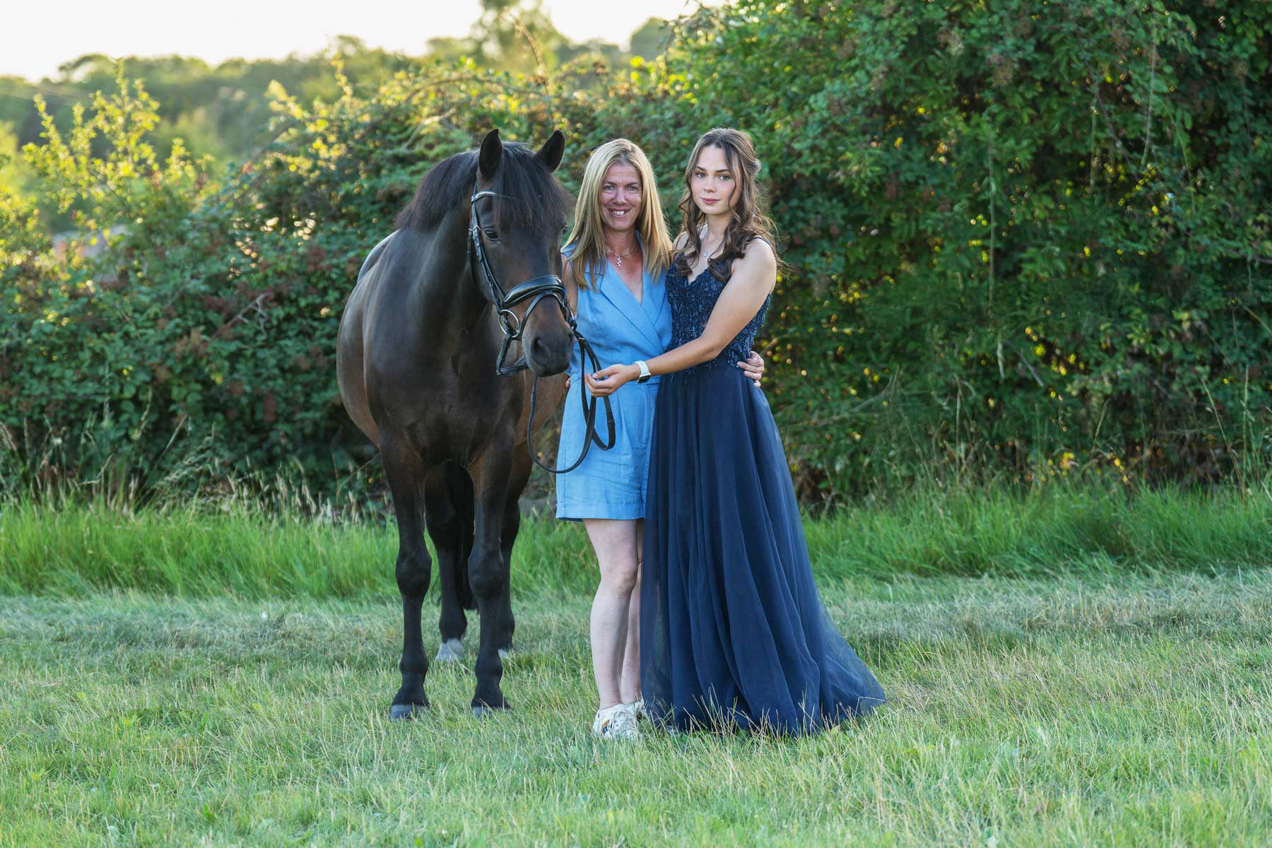 Prom photo session at home in Stow Maries