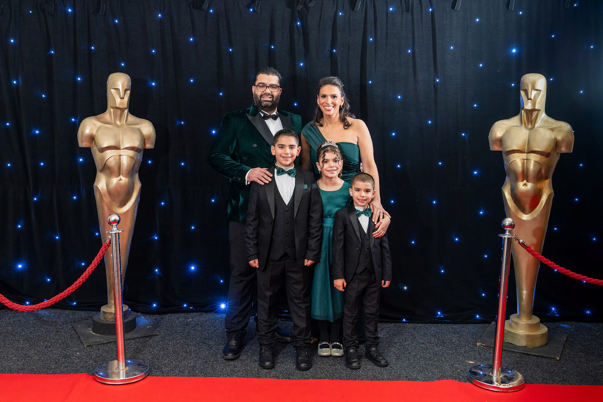 Levi and Selin with the children