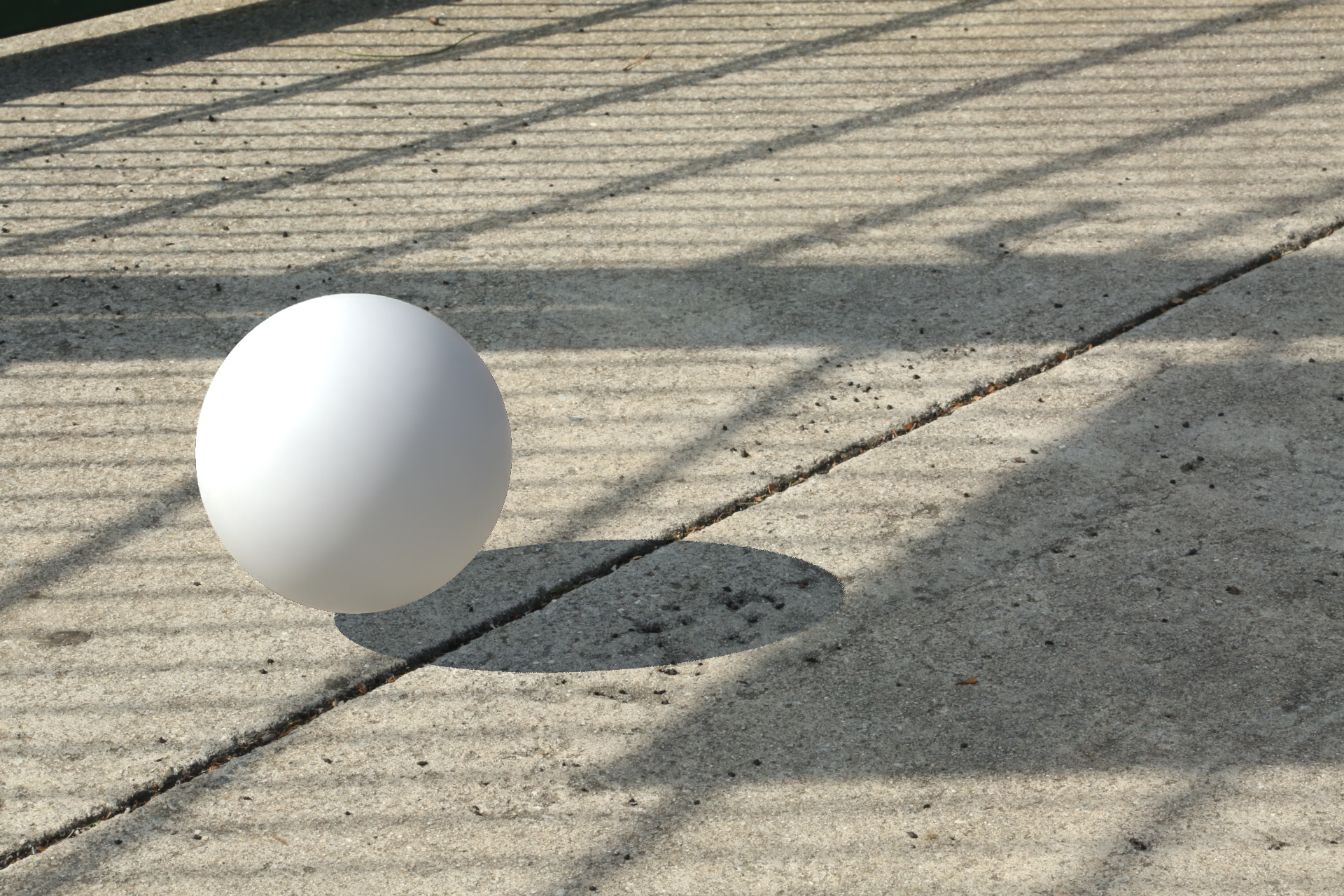 White Ball Rendered in Nuke