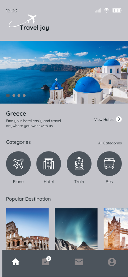 Travel App Design Page 2