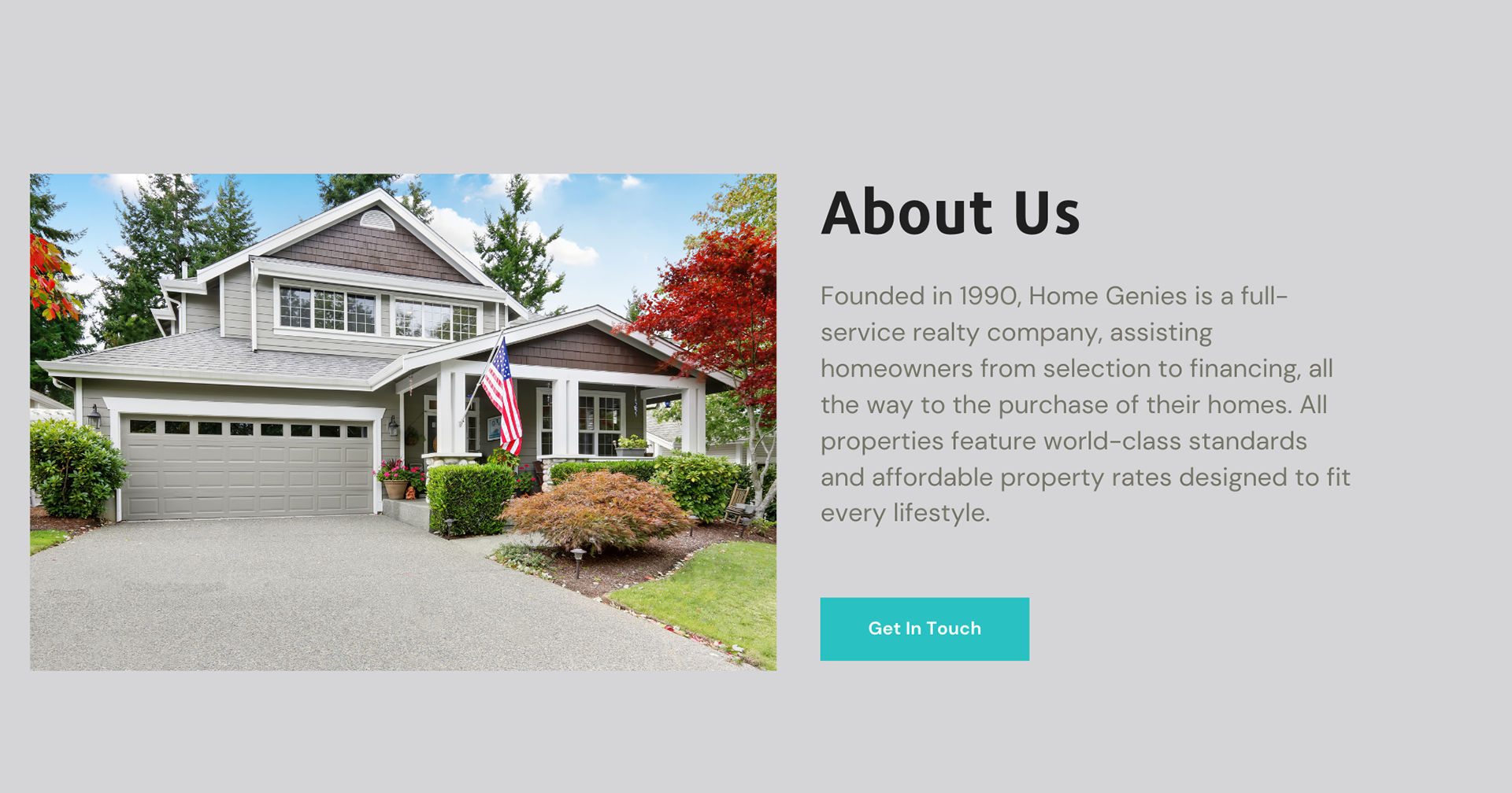 Page 2 of Real Estate Website