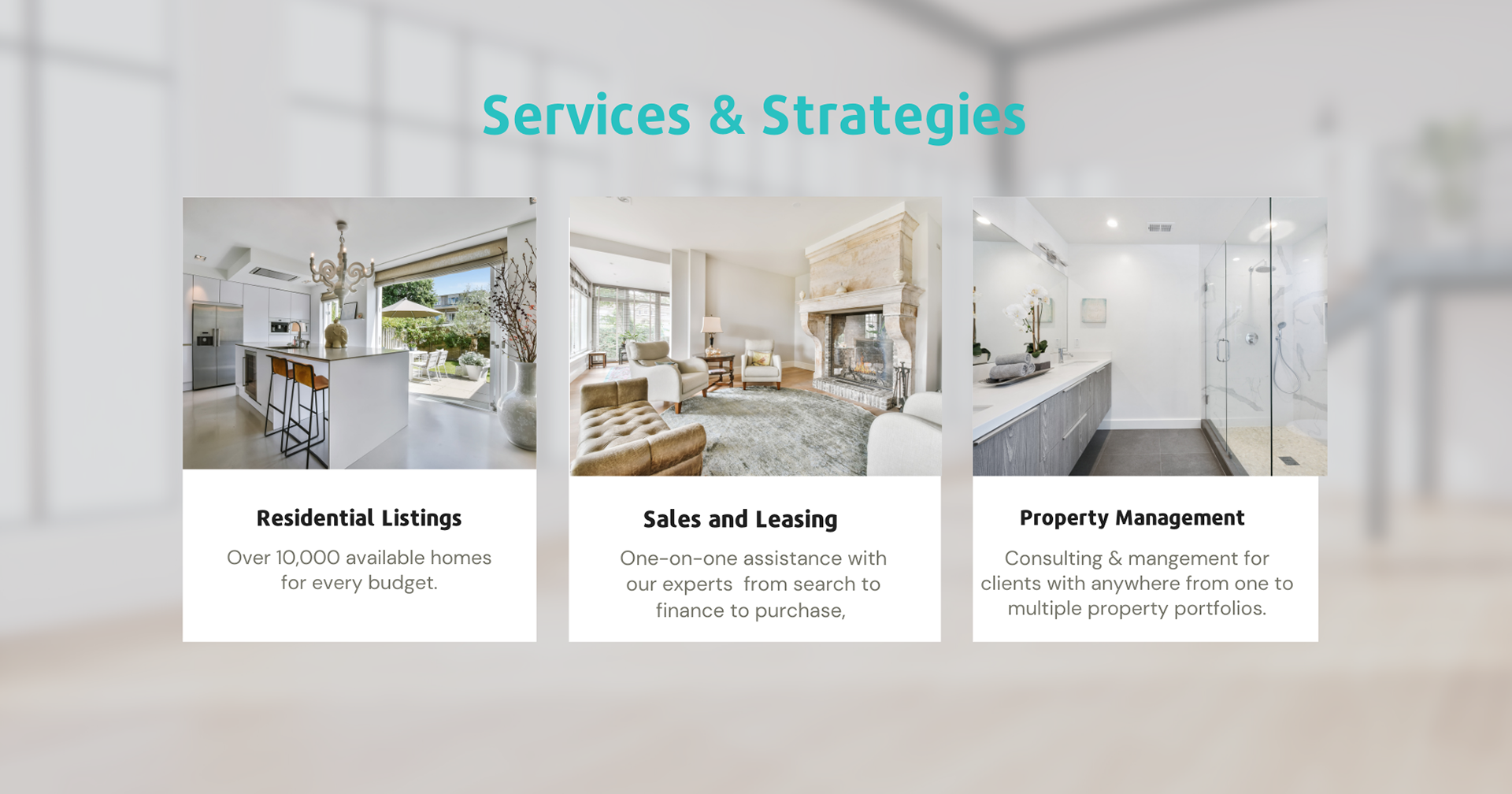 Page 3 of Real Estate Website