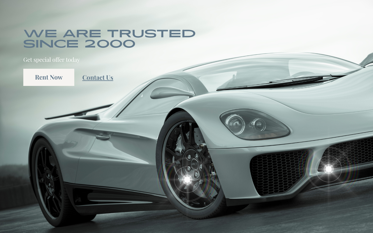 Car Rental Web Design Layout Page 7