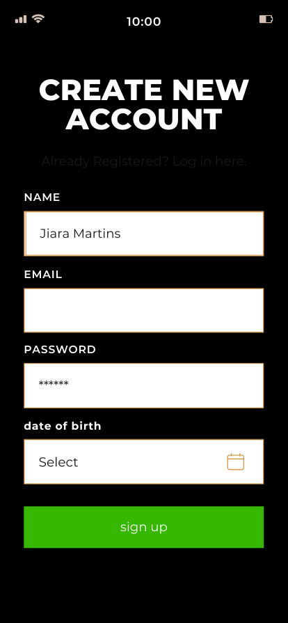 Food App Design Page 4