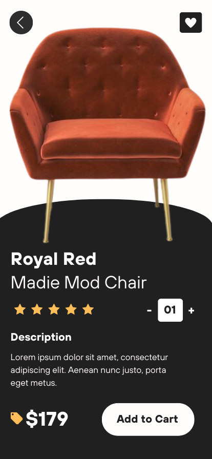 Furniture Store UI Design Page 3