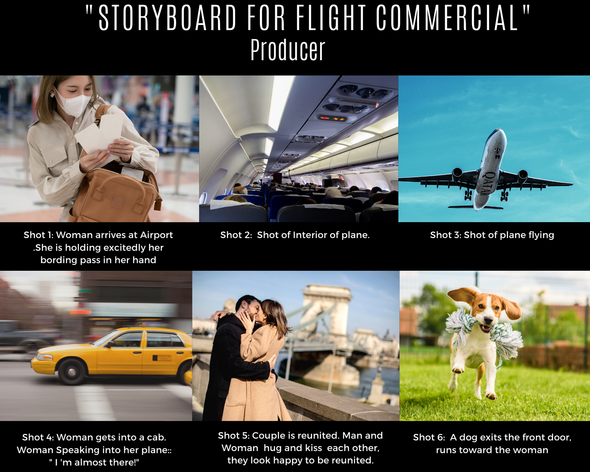 Flight Commercial Story Board
