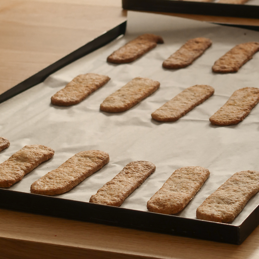 Biscuits pour dessert assiette