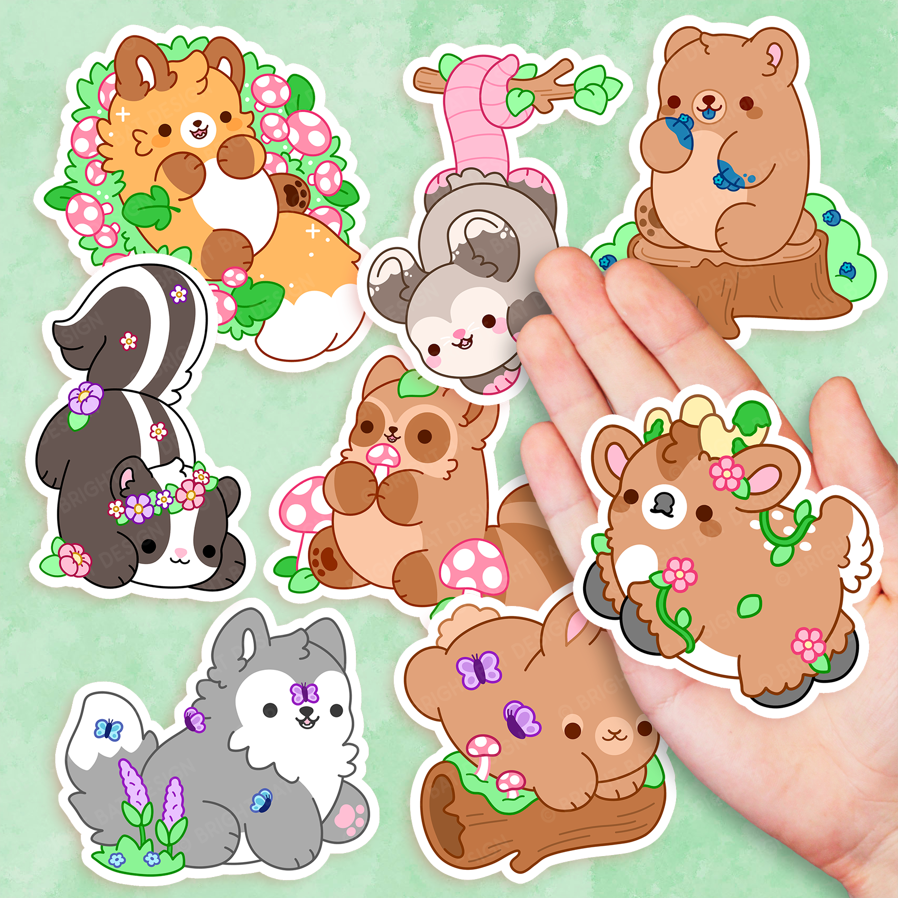 Forest Nugget Stickers